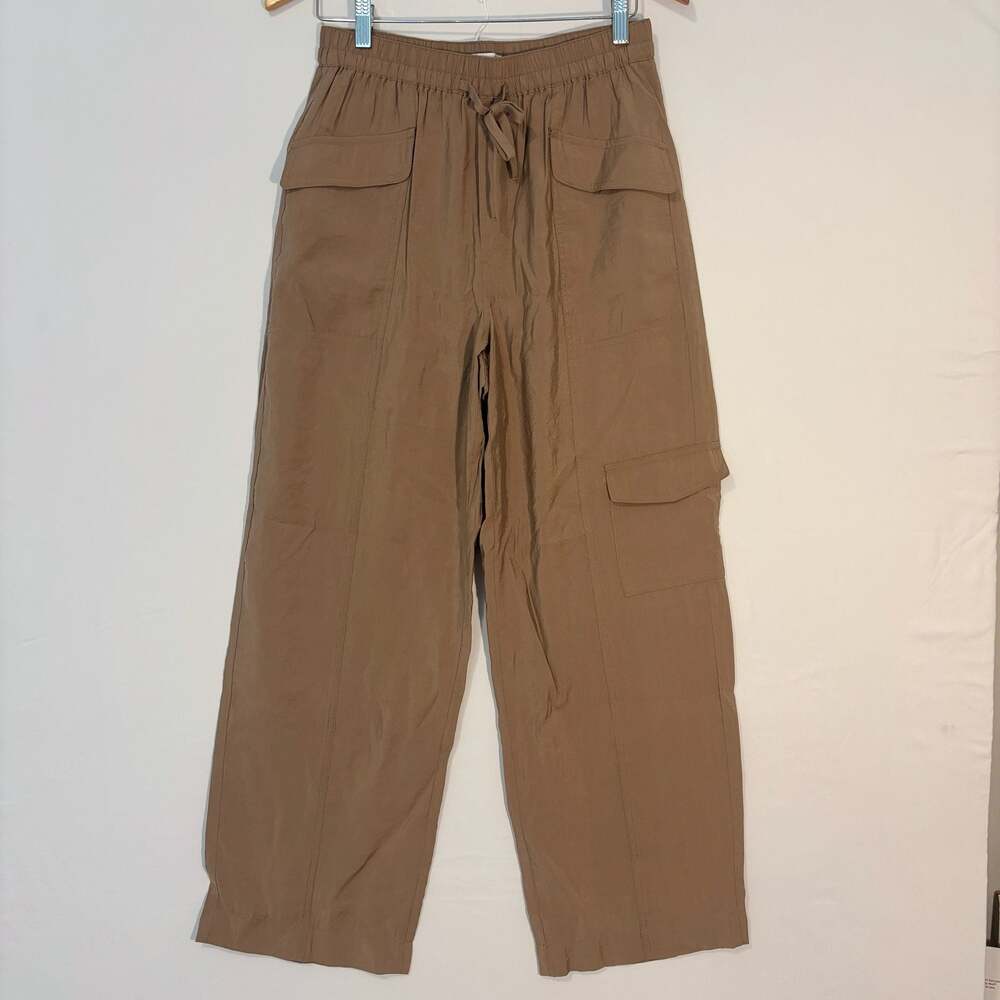 Madewell Tan Nylon Pull-On Cargo Pants